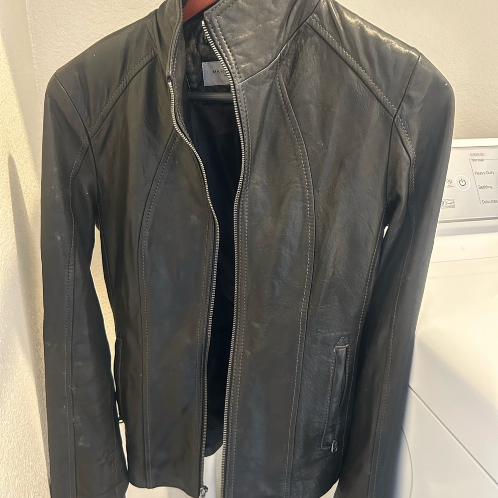 Marc New York Black Leather Jacket